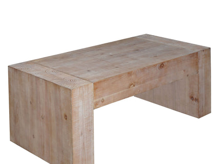 Modern Farmhouse Living Room Block Leg Coffee Table