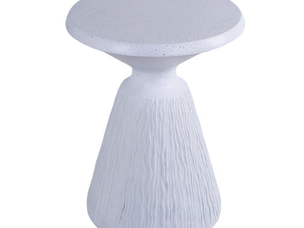Outdoor End Table, Round Garden Stool - Aqua Gray