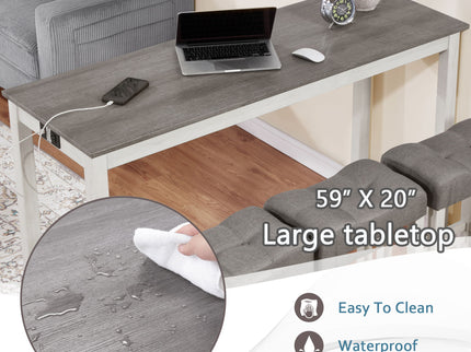 4 Piece Bar Table Set With Power Outlet