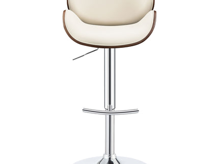 Adjustable Bar Stool With Upholstery - Ivory
