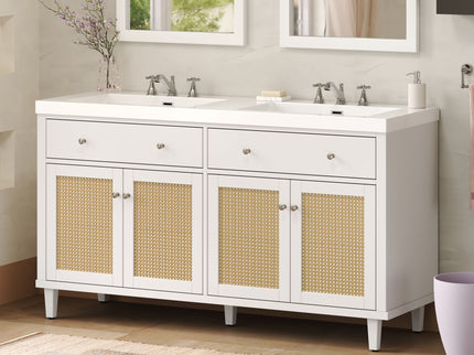 Bathroom Vanity With Double Sink, Large Storage Space