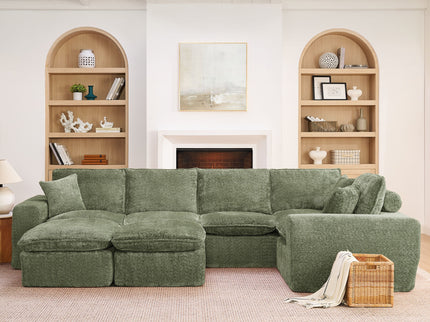 Sectional Sofa With Moveable Ottoman