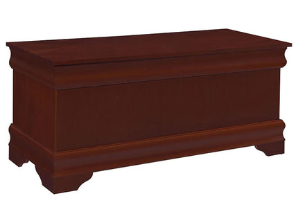 Chest With Curved Moldings And Bracket Feet - Brown