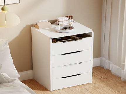 3 In 1 Vanity Desk With Flip Top Mirror, Compact Makeup Table With Glass Top And 3 Drawers