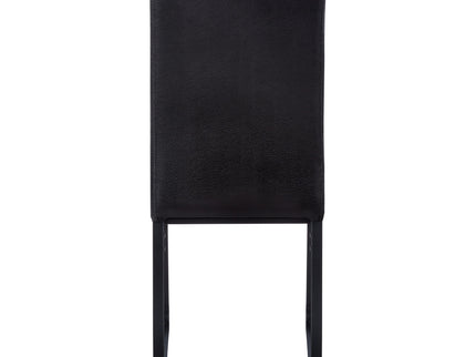 Dining Chair Side Upholstered, For Dining Room (Set of 2) - Black