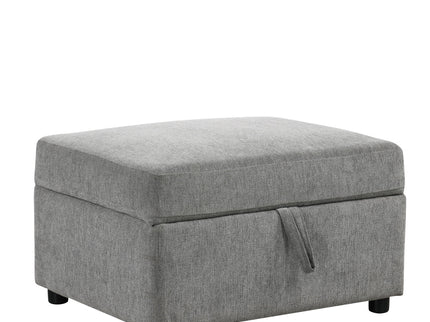 Movable Storage Ottoman Footrest For Living Room