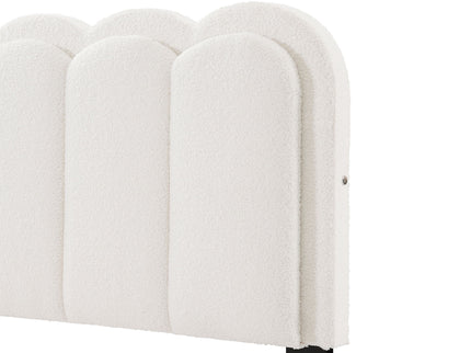 Lambswool Petal Headboard Bed Frame