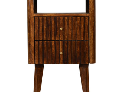 Reeve - Nightstand, 2 Drawers - Chestnut