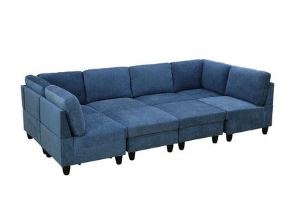 8 Piece Modular U - Shape Sectional Sofa