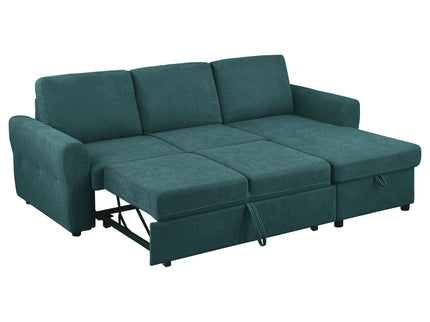Kenna- Sleeper Sectional Sofa With Storage Ottoman