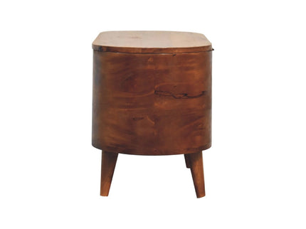 Rounded Lid Up Blanket Box