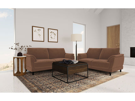 Dania - Sofa With Tufted Arms - Rust