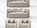 Beige / 4 Pc. 2 Loveseats, 2 Chairs