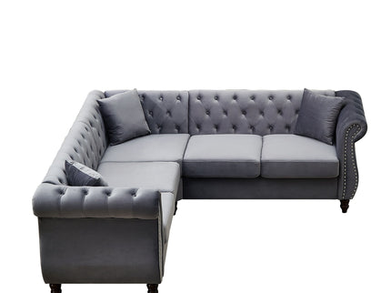 Streamline Modern L-Shaped Corner Sofa