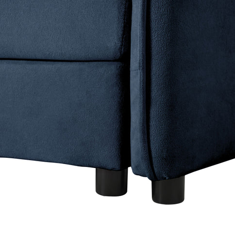Modern Comfy Deep Seat Modular Sectional Sofa Cloud Couch With Ottoman