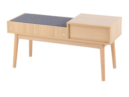 Telephone Contemporary Bench With Pull Out Drawer