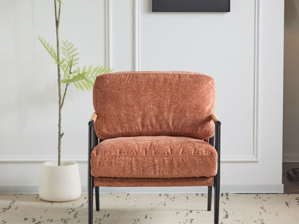 Modern Accent Chair With Cushions, Cozy Seating