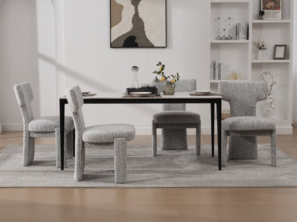 Armless Curved Back Accent Chairs
