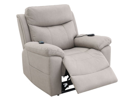 Chriki - Polished Power Motion Recliner With Lift Heating Massage Chair