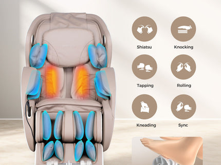 Bosscare - 3D Zero Gravity Massage Chair, Full Body Shiatsu Recliner With App