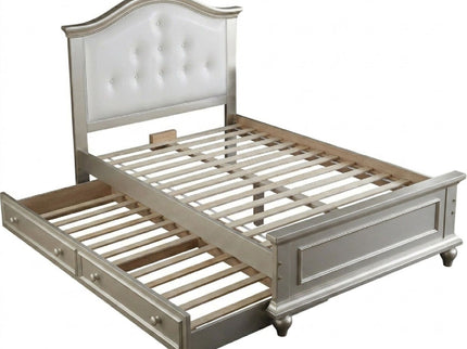 Contemporary Style Bed With Trundle