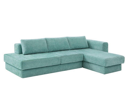 L-Shaped Modular Sofa With Double Layer Cushion