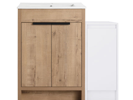 Freestanding Bathroom Vanity With Sink And Storage Cabinets, Soft Closing Doors