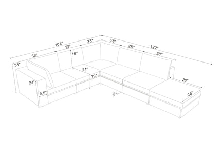 Reversible Modular Sectional