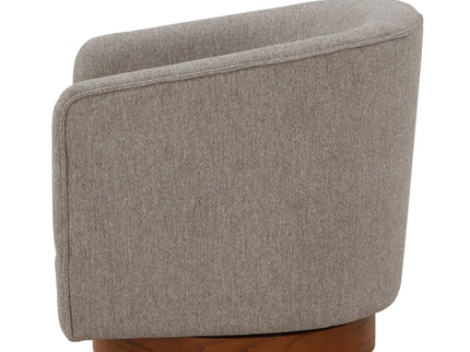 Miramar - Swivel Barrel Chair With Wooden Base