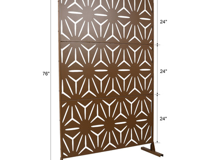 Outdoor & Indoor Metal Privacy Screen, Freestanding Decorative Panels