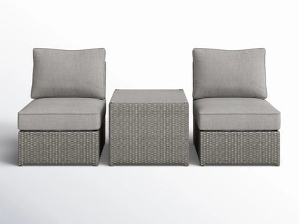 Modern Wicker Outdoor Seating Set With Cushions