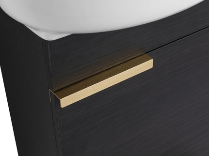 Soft Close Doors Bathroom Vanity With Sink, Compact Wall Mounted Design Basin