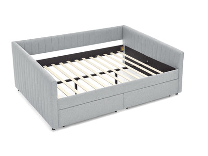 Upholstered Queen Daybed With 2 Drawers