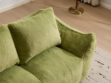 Giant Bean Bag Couch, Ultra Soft Fluffy Loveseat For Living Room