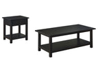 Dark Brown / 2 Pc. Coffee Table, End Table
