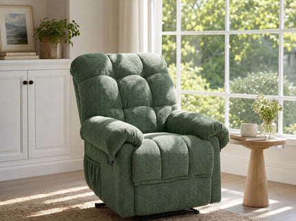 Manual Recliner, Padded Footrest