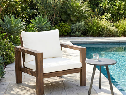 Stylish Outdoor Armchair With Cushion For Garden