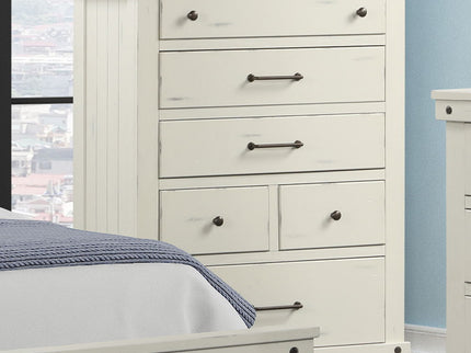 6 Drawer Chest - White