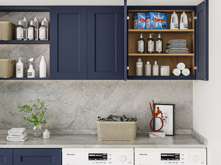 Shaker Wall Cabinet With Soft Close Hinges, Adjustable Shelves, Double Door