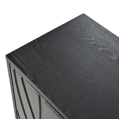 Modern Sideboard Buffet Cabinet With Handleless Press To Open Design With 4 Doors