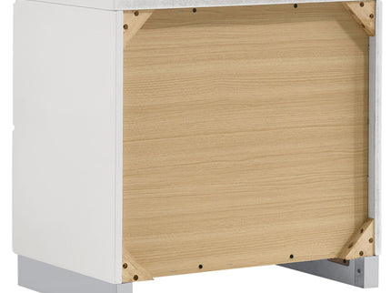 Dulcey - 2 Drawer Nightstand - Gloss White