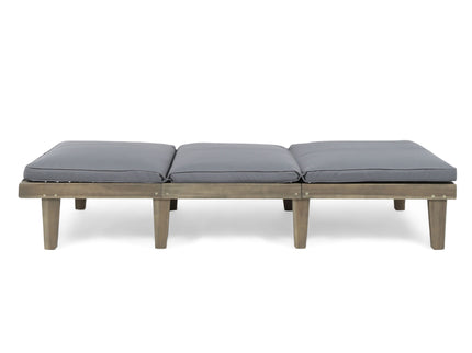 Ariana - Wood Chaise Lounge With Cushion
