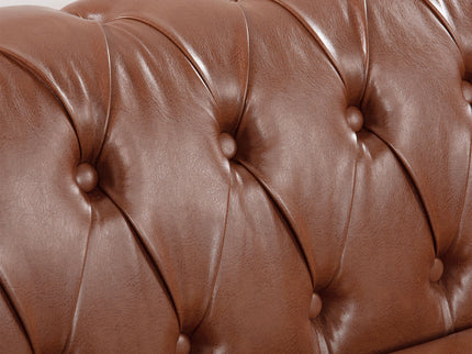 Rolled Arm Chesterfield 3 Seater Sofa