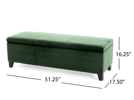 Upholstered Storage Ottoman Bench