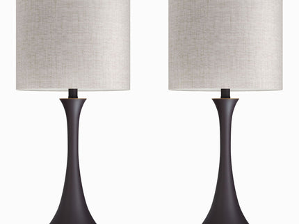 Lenuxe - Contemporary & Modern Design Table Lamp (Set of 2)