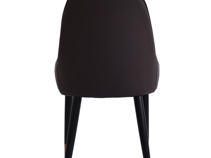 Modern Sponge-Filled Dining Chair, Solid Wood Metal Legs, Suitable For Restaurants, Living Rooms And Rooms (Set of 2)