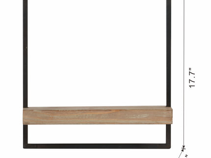 Wall Shelf, Wall Hanging Decor, Home Decor Accent - Black / Brown