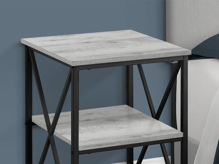3 Tier Accent Table, Side Marble Look Contemporary & Modern