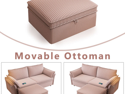 2 In 1 Convertible Sofa Bed, Multi Functional Living Room Furniture