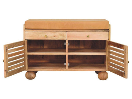 Shutter Shoe Rack With 2 Drawers - Beige